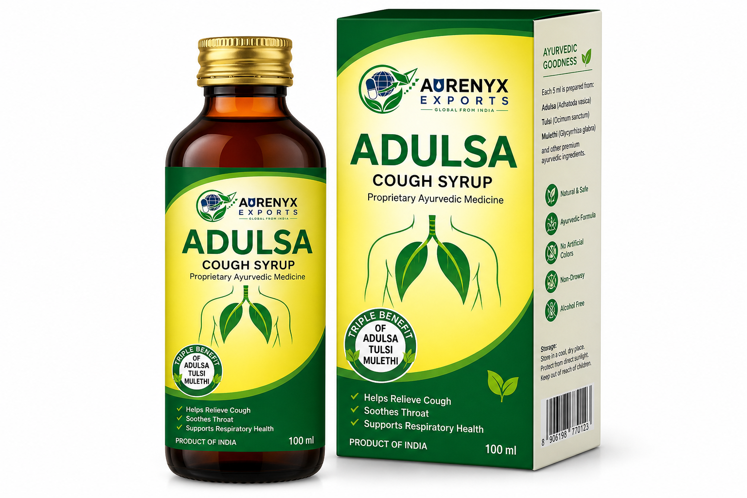 Aurenyx Exports — Adulsa Cough Syrup